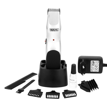 Wahl Groomsman Endurance Cordless Beard Trimmer Kit Polished Chrome