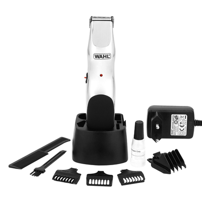 Wahl Groomsman Endurance Cordless Beard Trimmer Kit Polished Chrome
